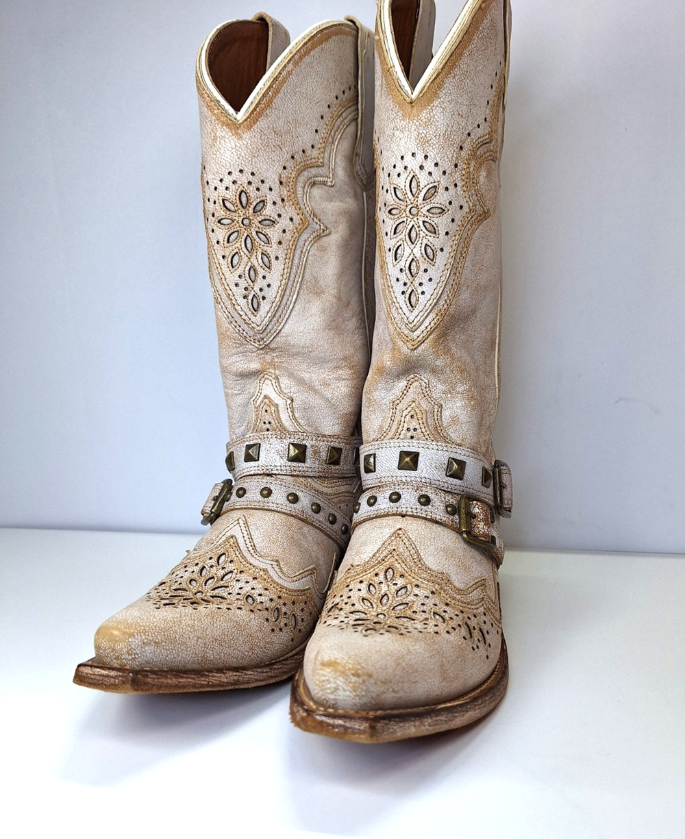 Dan Post Women's Restless Western glam Boho Chic Cowgirl Core Snip Toe boots
